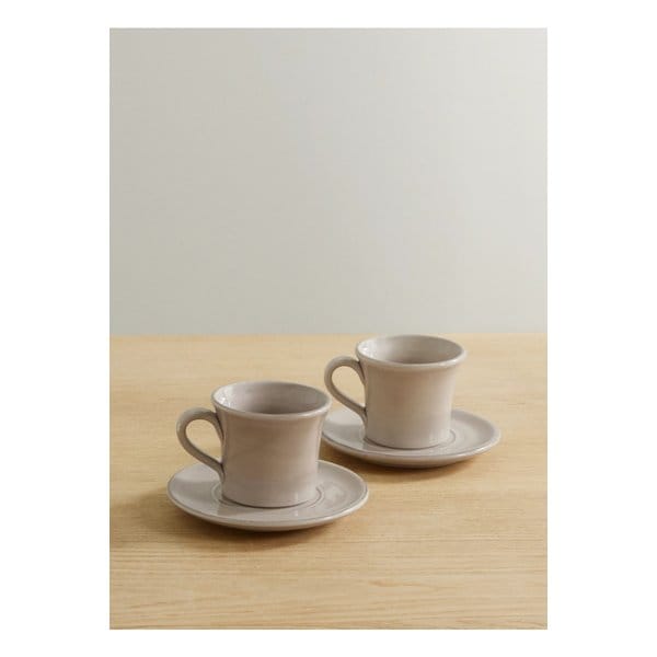 브루넬로쿠치넬리 세라믹 컵 소서 2p 세트 그레이 46376663162905650