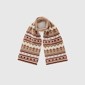 FairIsle knit scarf_16BYEU016000