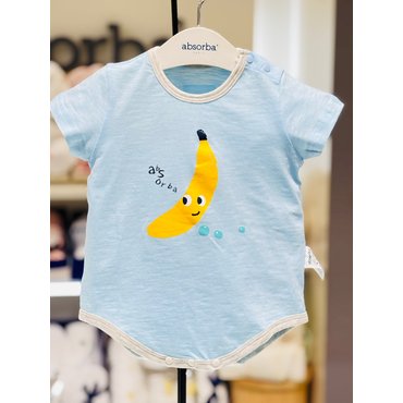 압소바 [압소바 뱀띠임신출산선물] 바나나 반소 바디슈트 (A2310683) L/블루 (25년 여름신상)