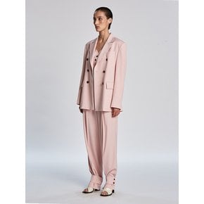 DOUBLE BREASTED WOOL JACKET (PINK)