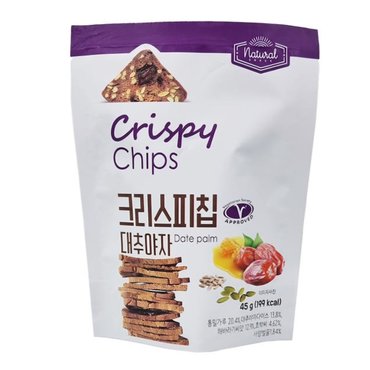 신세계 규격 햅스토어) 마늘빵집 크리스피칩대추야자 45 g