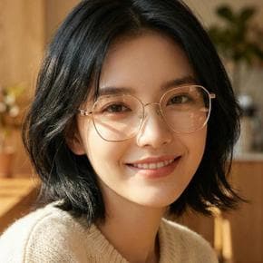 안경테 BY5072H 032 명품 금테 사각 메탈테 가벼운