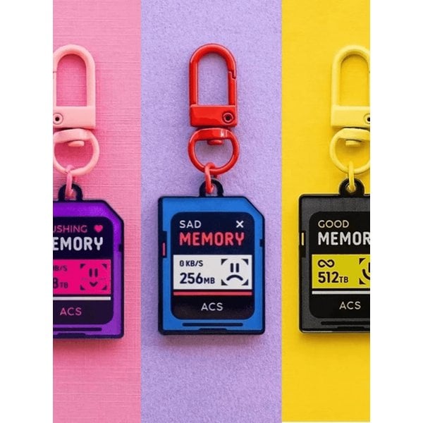 메모리 카드 키링 키체인
