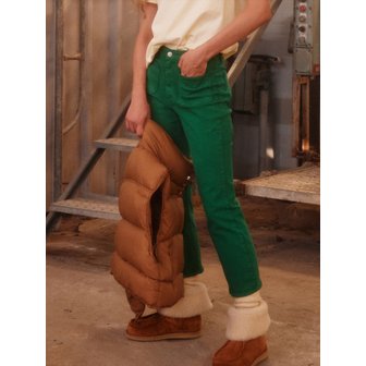 그린버터 Pocket Semi-Boots Cut Pants (Green)