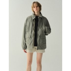 String Utility Wind Block Jacket - Grey