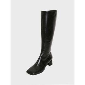 [AT22F17] square line boots (BK)