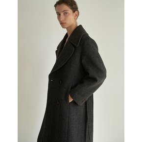 TTW WOOL DOUBLE BREASTED LONG COAT 2COLOR