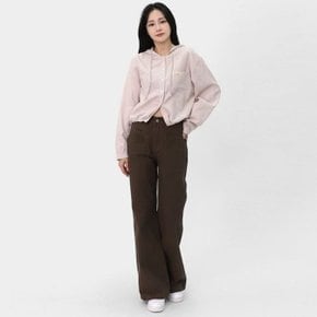 여자 가을 상의 스트라이프 스트링 루즈핏 후드 남방 아...