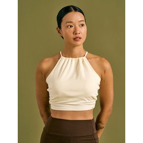 Halter point top (Cream)