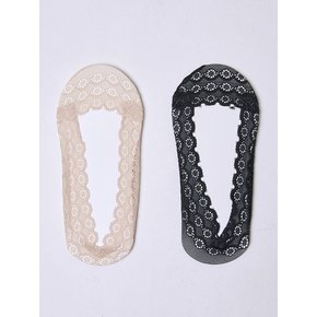 코튼 레이스 덧신