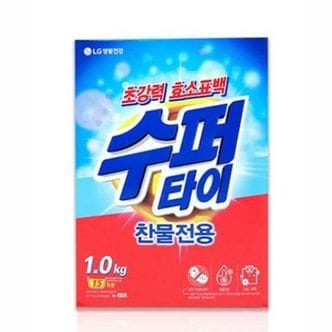 제이큐 LG 수퍼타이 세탁세제 가루세제 1kg X ( 2매입 )