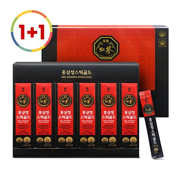 [쇼핑백 증정](1+1)휴럼 홍삼정스틱 골드 10g*30포