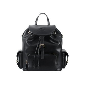 미우미우 [시흥점] 26SS 로고 레더 백팩 라지 (5BZ042 2CRW F0002)