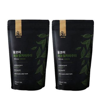  메가커피 올코이 하동말차파우더 500g 2개 세트