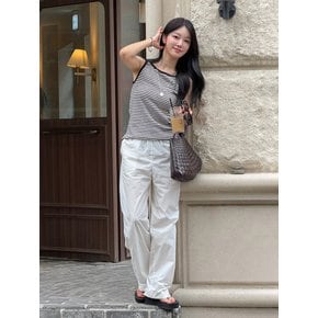 이네스 코튼 밴딩 팬츠_화이트 / INES COTTON BANDING PANTS_WHITE