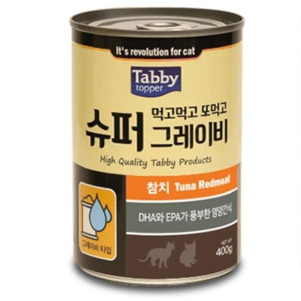 테비 고양이 캔 통조림 캣 간식 참치 400g 12P 1박스 강아지 간식