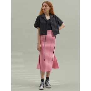 Span Mermaid Skirt HotPink