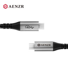 [200cm]AENZR USB4.0 C타입 to C타입 고성능 초고속 데이터케이블 Type-C 20Gbps 100W PD충전 8K 60Hz