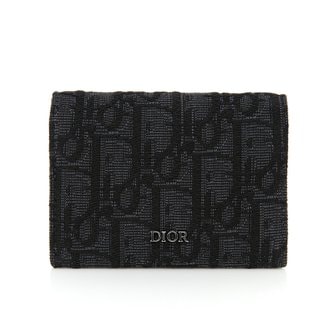 DIOR [중고명품] 디올 오블리크 카드 지갑 DIOR 2ESCH136YSE 카드홀더*