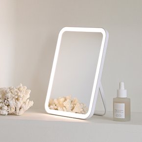 뷰티 스퀘어 무선 LED 거울 탁상용 메이크업