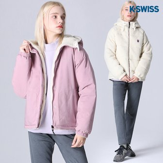  [케이스위스(K-SWISS)] 후리스 리버시블 덕다운 패딩 점퍼