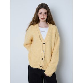 MINI STITCH KNIT CARDIGAN - YELLOW