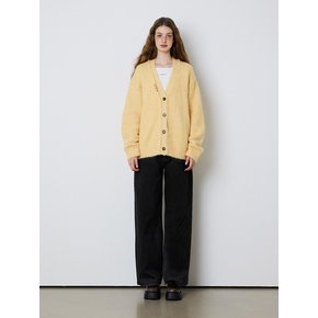 MINI STITCH KNIT CARDIGAN - YELLOW