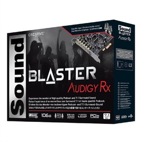 [ 유선 이어폰 증정 ] 크리에이티브 사운드 블라스터 AUDIGY RX  내장형 사운드카드