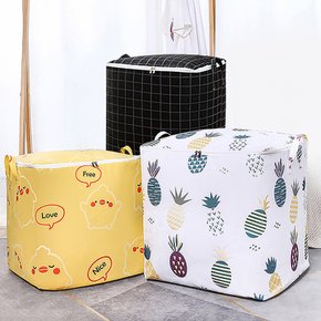 대형 이불정리함 패브릭 대용량 리빙박스 옷보관함 의류 옷장 이불 속옷 정리 부직포 수납함