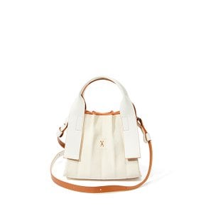 [22S/S] Lucky Pleats Canvas Tote XS Ivory_Cream(0JSM3CB40103F)