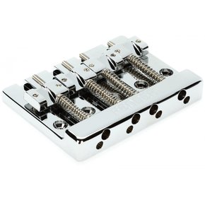 Fender 부품 Fender HiMass™ 4-String Bass Bridge Assembly With Zinc Saddles, Chrome