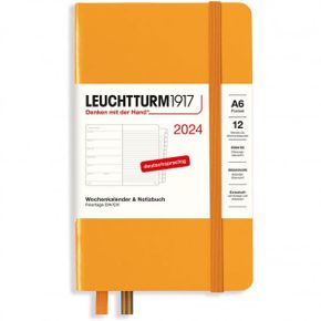 독일 불렛저널 로이텀 2024 다이어리 LEUCHTTURM1917 367739 Weekly Calendar Notebook Pocket A