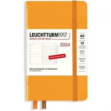  독일 불렛저널 로이텀 2024 다이어리 LEUCHTTURM1917 367739 Weekly Calendar Notebook Pocket A