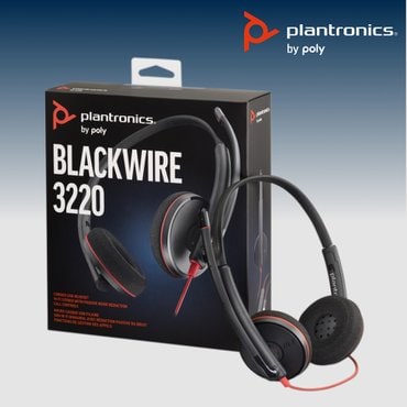 플랜트로닉스 Poly Blackwire 3220 플랜트로닉스 블랙와이어 유선 헤드셋