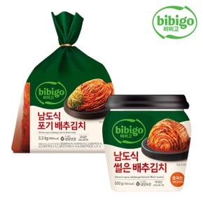 [본사배송] 비비고 포기배추더풍부한맛3.3KG + 썰은배추김치더풍부500G(용기)