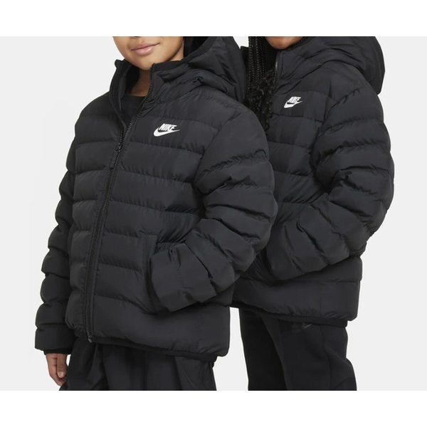 키즈 주니어 라이트 웨이트 신세틱 필 루즈 후디 데일리 패딩 FD2845 010