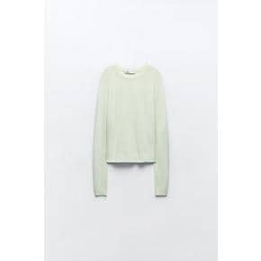 세미 시스루 스웨터 3390/003 SEA GREEN