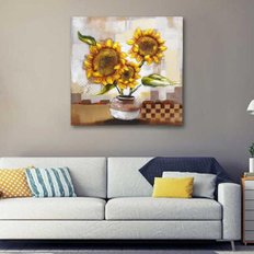 /익스트리모 홈스타일링 GIRASOL 유화액자 62x62x6cm 1719741