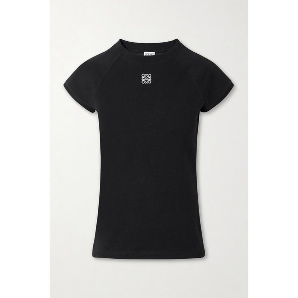 아나그램 자수 코튼 블렌드 저지 티셔츠 46376663162959148