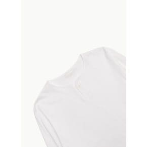 씨올 26SS One Button Henry T-Shirts, White