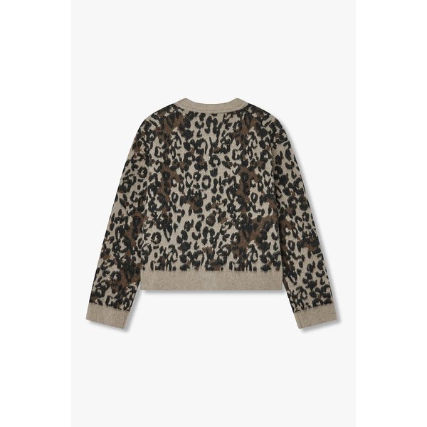 라쿤 블렌드 레오파트 니트 가디건 7115450Y13160