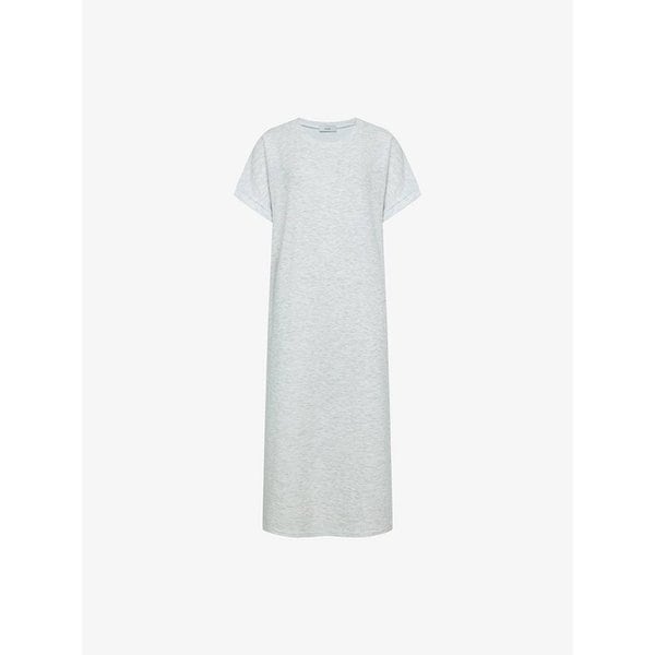 캡 슬리브 베이직 롱 원피스 (TKOBD2542)