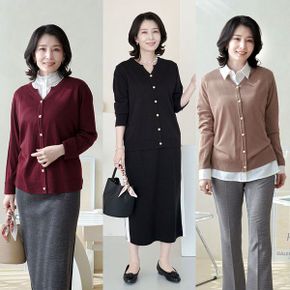 J30921 금장진주 Y넥가디건 엄마옷 중년여성의류_P318507887