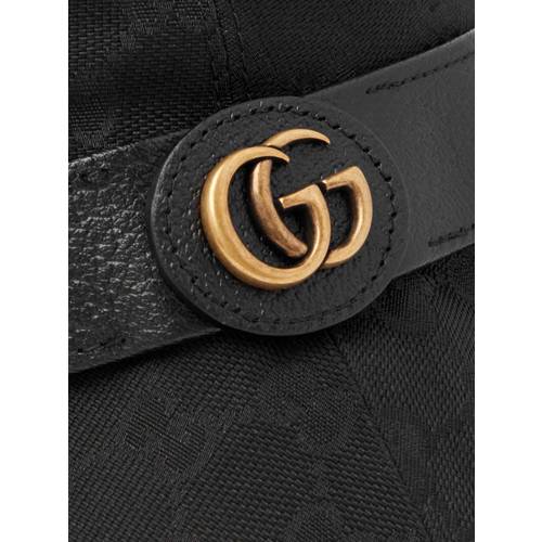 [해외배송] GUCCI 레더 모노그램 캔버스 버킷 모자 5765874HG53 B0080058470