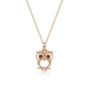 14k 부엉이 목걸이 OPDJN4225