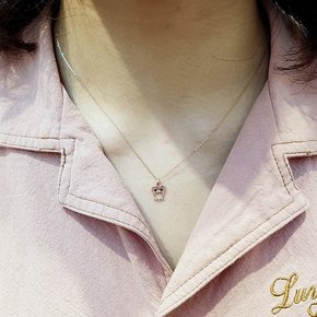 14k 부엉이 목걸이 OPDJN4225
