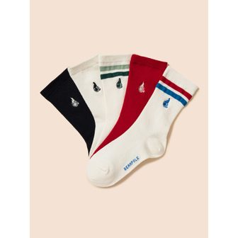 빈폴키즈 *시즌오프30%*[BEANPOLE KIDS] [NOROO] 양말 5족 세트  아이보리 (BI44KTU010)