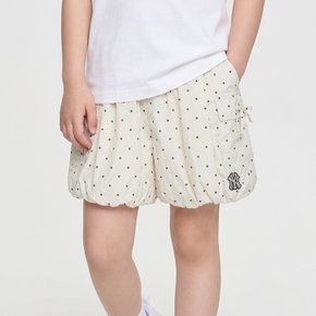 MLB 키즈 스트릿 걸즈 도트 벌룬핏 반바지 뉴욕양키스 IVORY 7FSMB1563 50IVS