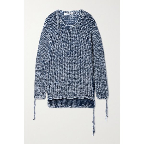 Acid-wash Cotton Sweater 블루