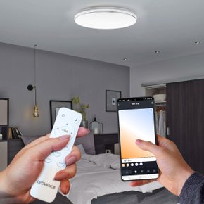 오스람 LED 원형방등 60W WIFI 리모컨 색변환 밝기조절 / 24년형 G3